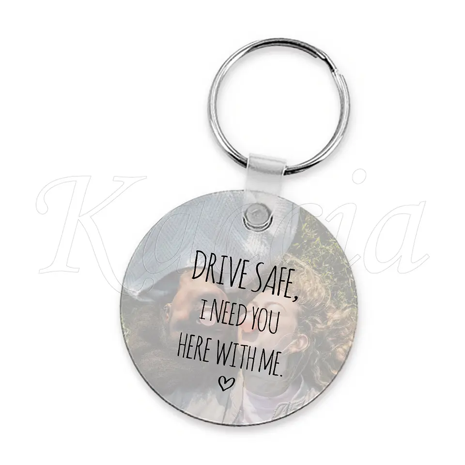 Porta-chaves Personalizado Redondo com Foto e Frase 3