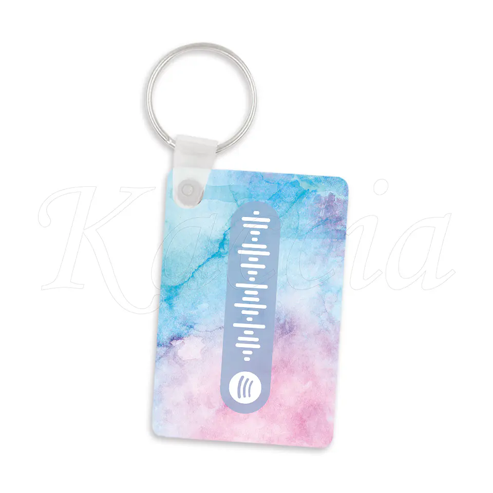 Porta-chaves Spotify Rectangular Acuarela 3