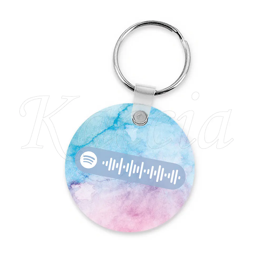 Porta-chaves Spotify Circle Acuarela 3