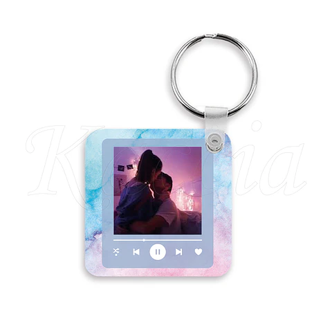Porta-chaves Spotify Square Acuarela