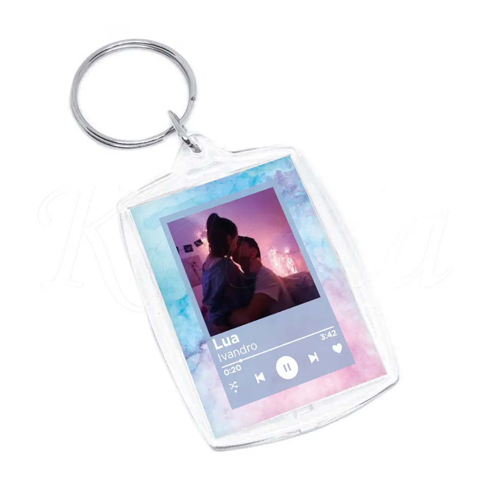 Porta-chaves Spotify Acrílico Acuarela 2