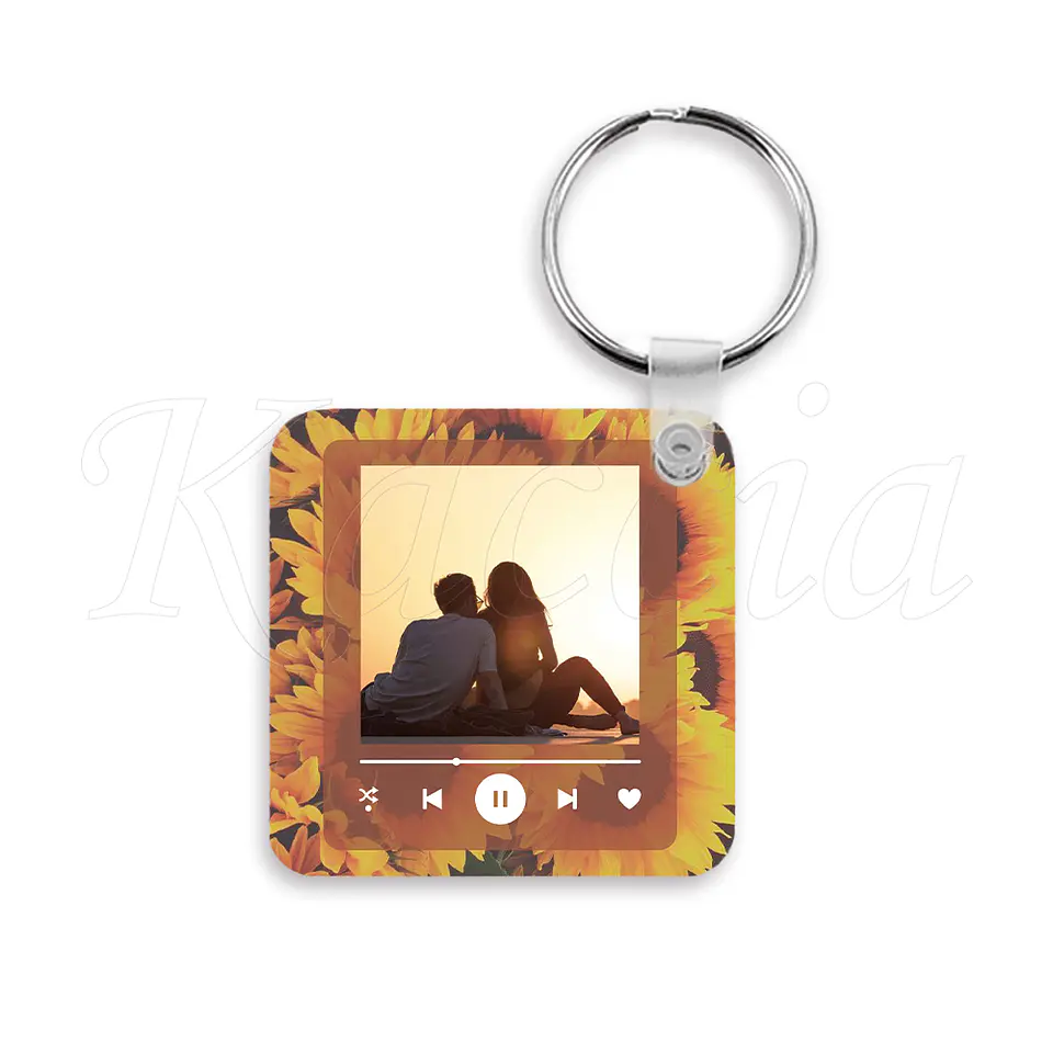Porta-chaves Spotify Square Girassol 2
