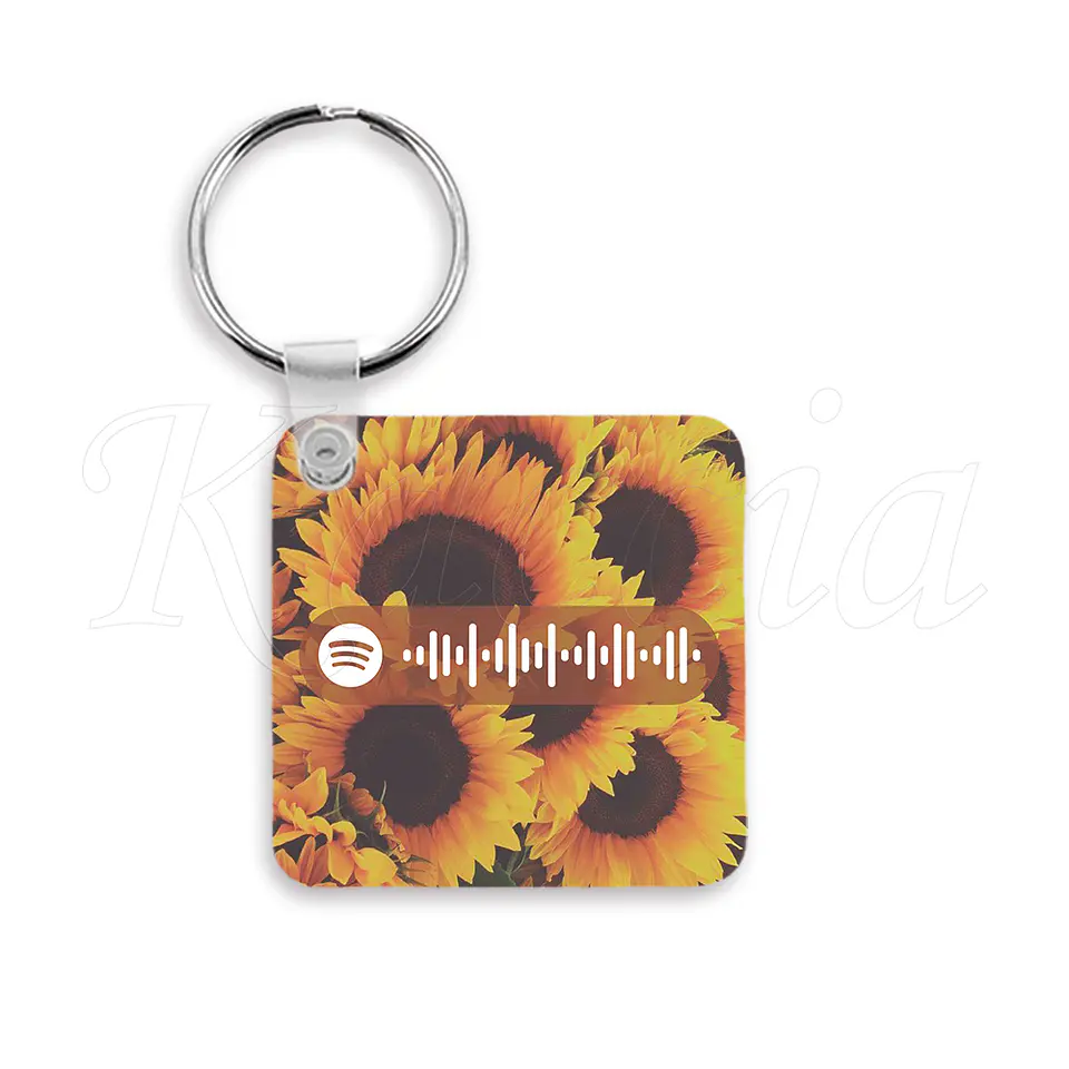 Porta-chaves Spotify Square Girassol 3