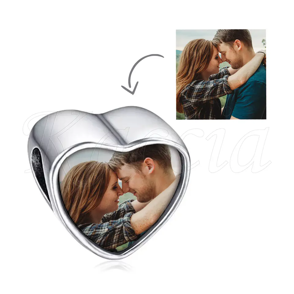 Colar Personalizado Coração Feminino com Foto 6
