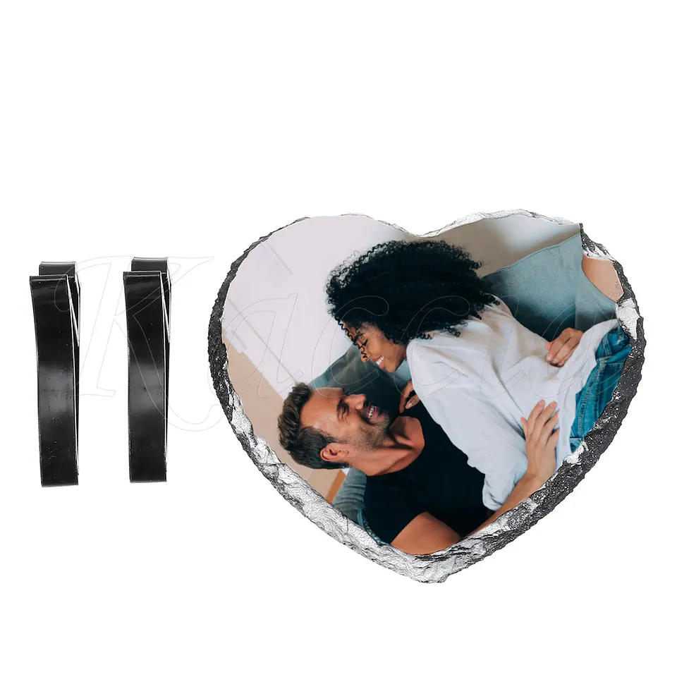 Moldura Personalizada com Foto Pedra Coração 5