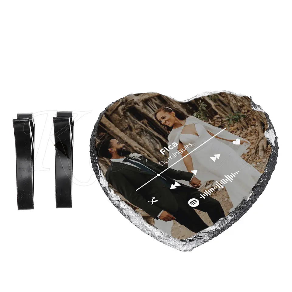 Moldura Spotify Personalizada com Foto Pedra Coração 4