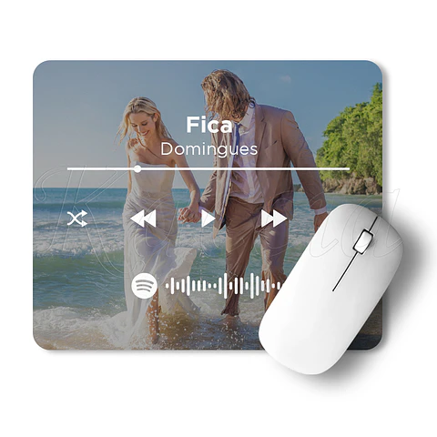 Tapete de Rato Spotify Personalizado com Foto