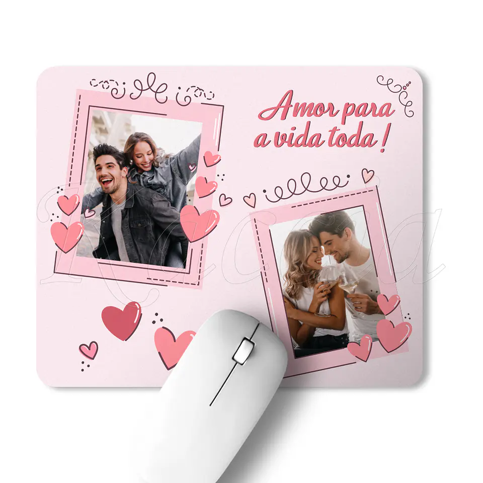 Tapete de Rato Personalizado com Fotos Pinky 1