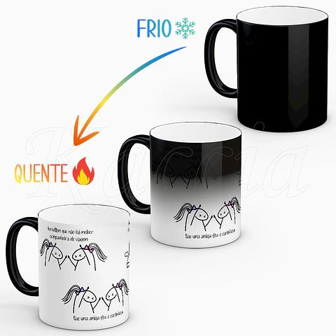 Caneca Amiga Companheira de Viagem Flork