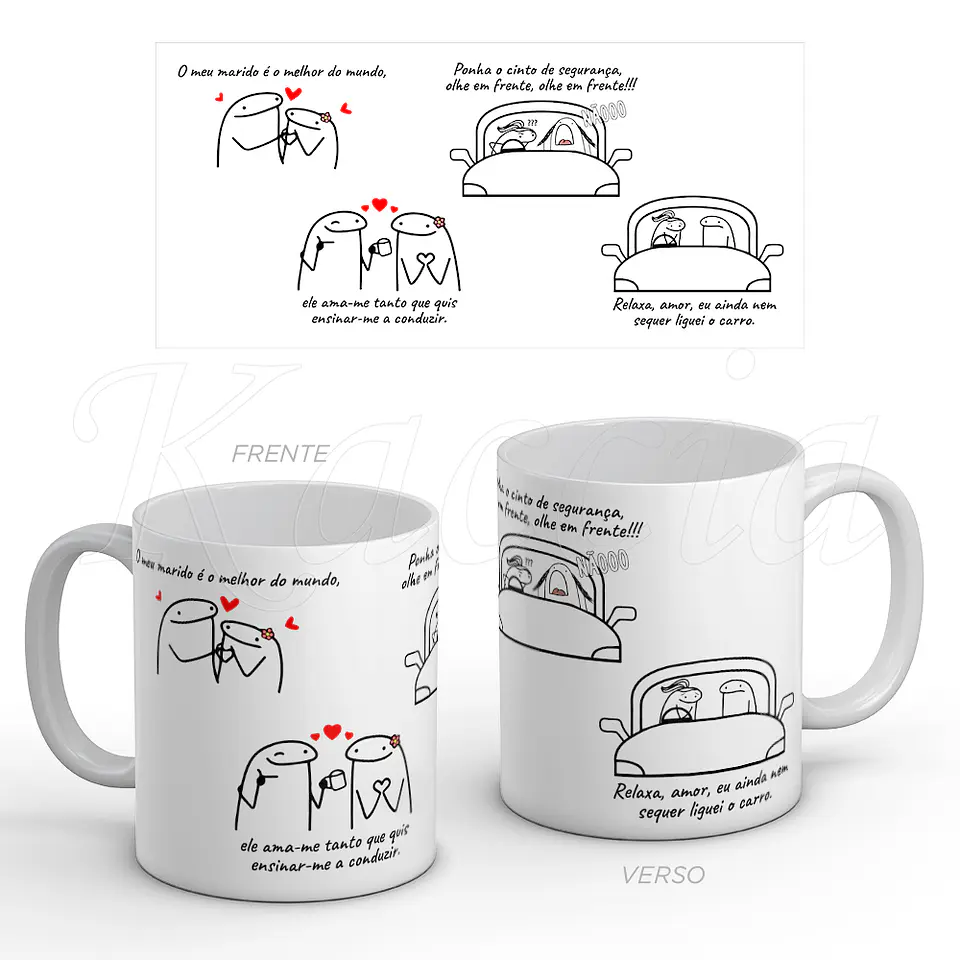 Caneca Ensinar-me a Conduzir Marido Flork 1