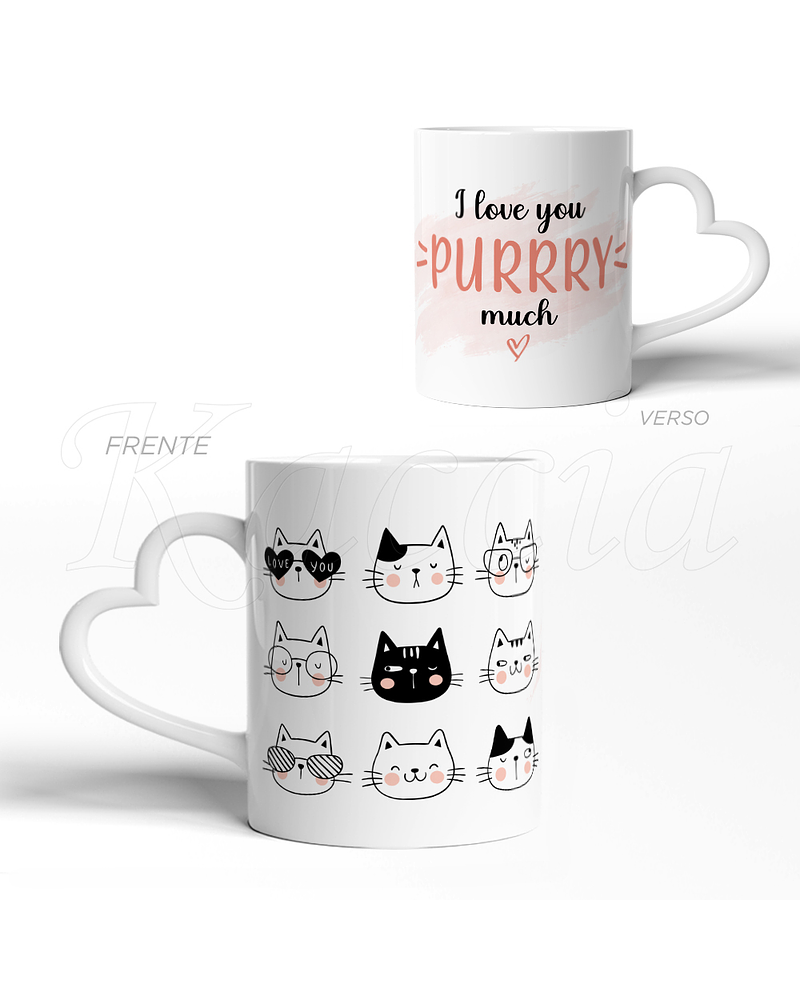 Caneca I Love You Purrry Much