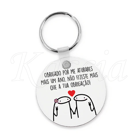 Porta-chaves Flork Obrigado por me aturares