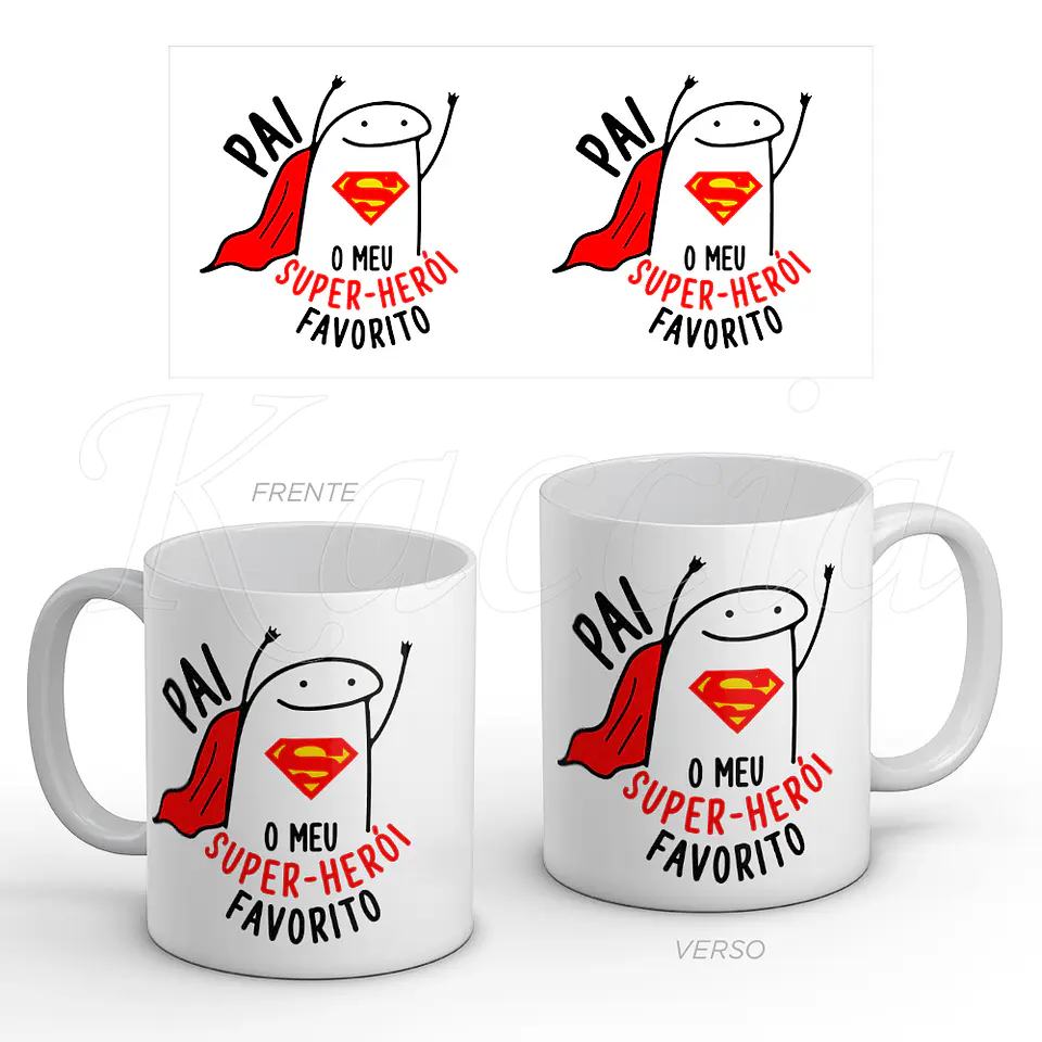 Caneca Pai Super Herói Flork 1