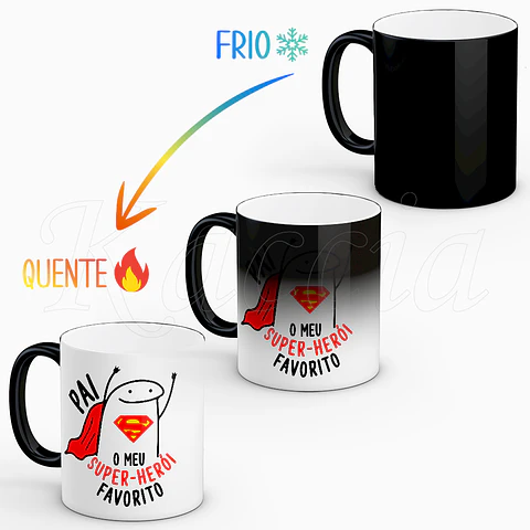 Caneca Pai Super Herói Flork
