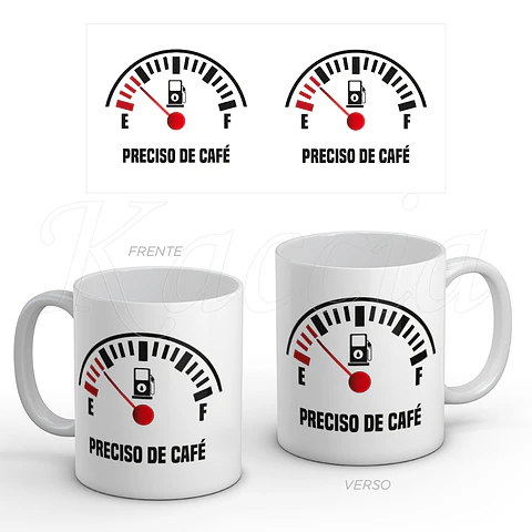 Caneca Preciso de Café