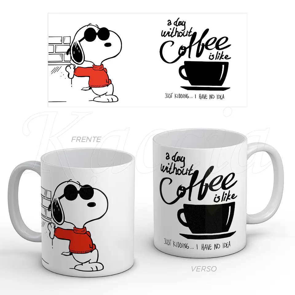 Caneca Without Coffee Snoopy 1