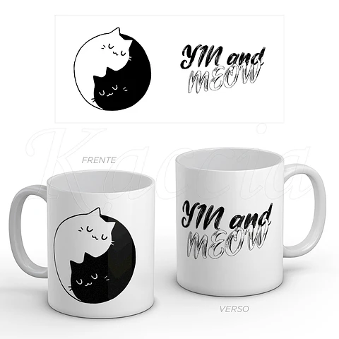 Caneca Yin and Meow