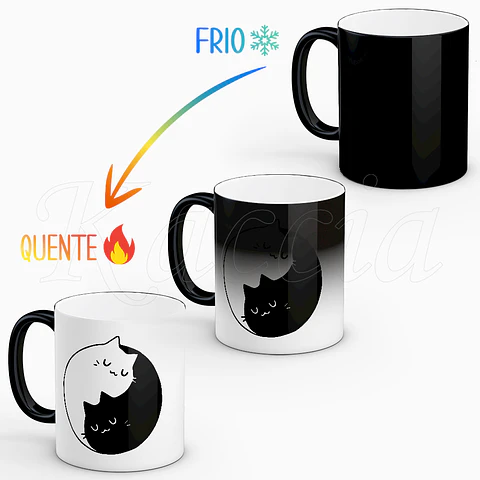 Caneca Yin and Meow