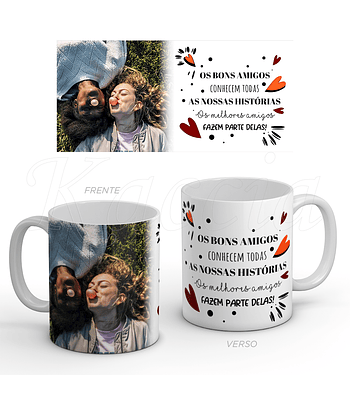 Caneca Personalizável Melhores Amigos