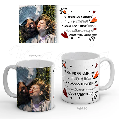 Caneca Personalizada Melhores Amigos