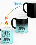 Caneca Cats Make Me Happy