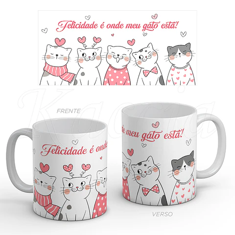 Caneca Personalizada Amor Gatinhos