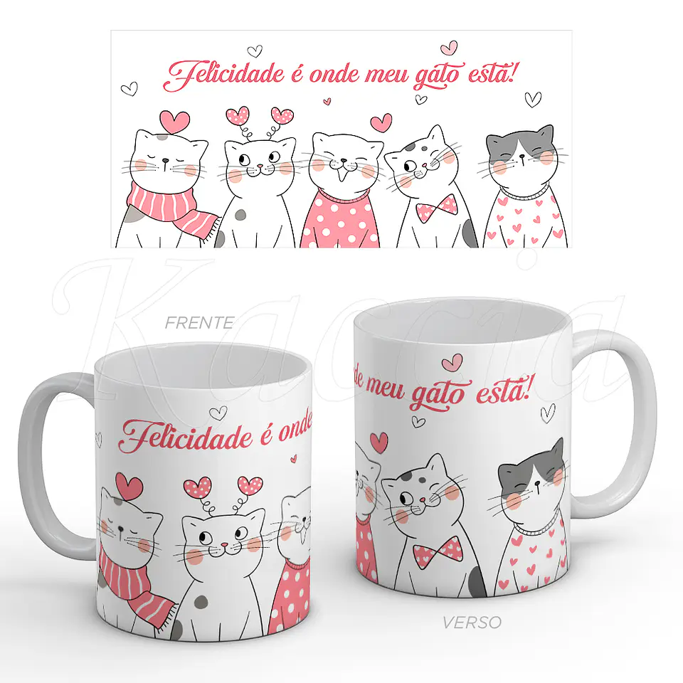 Caneca Personalizada Amor Gatinhos 1