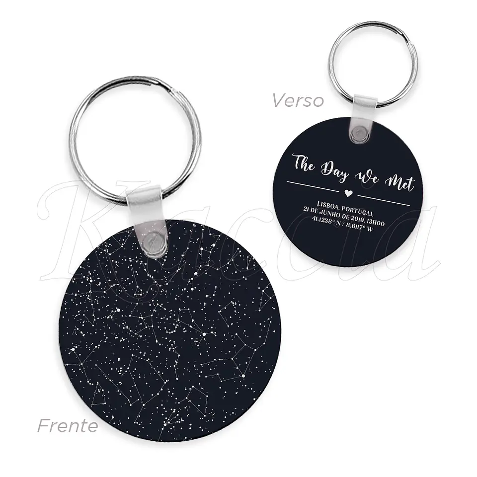 Porta-chaves Personalizado Mapa das Estrelas Classic 1