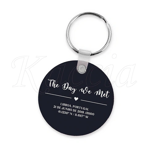 Porta-chaves Personalizado Mapa das Estrelas Classic