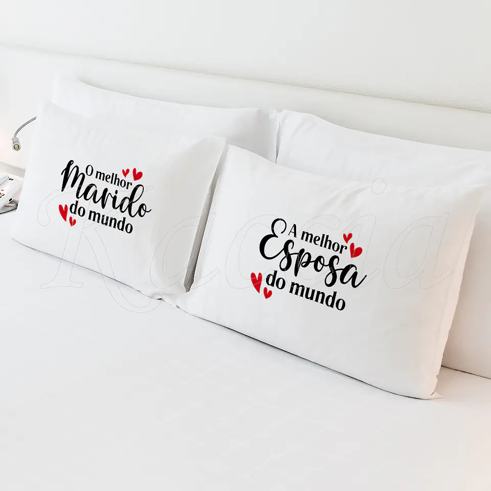 Conjunto de Fronhas Personalizadas Melhor do Mundo 1