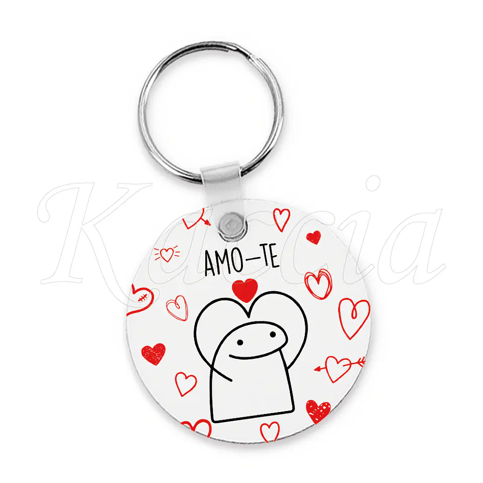 Porta-chaves Personalizado Flork Amo-te 1