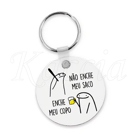 Porta-chaves Flork Enche Meu Copo