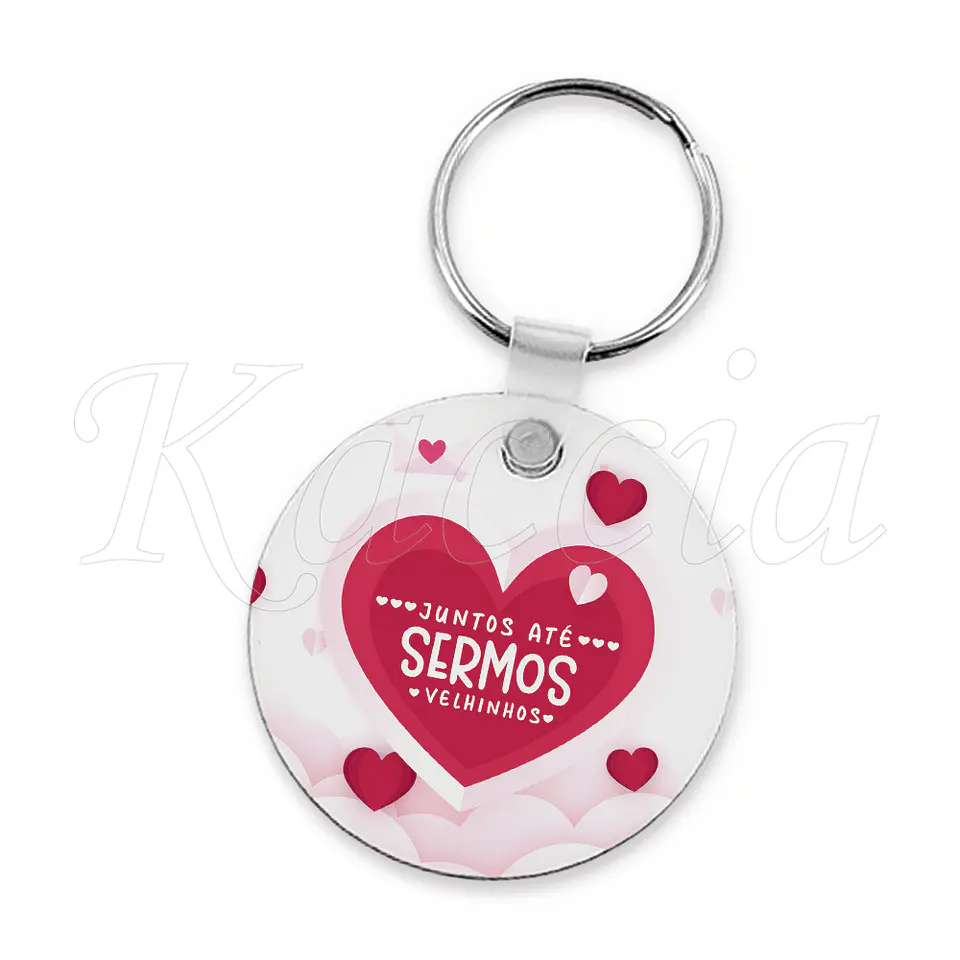 Porta-chaves Personalizado Redondo Juntos Até Sermos Velhinhos Carl e Ellie Up 3