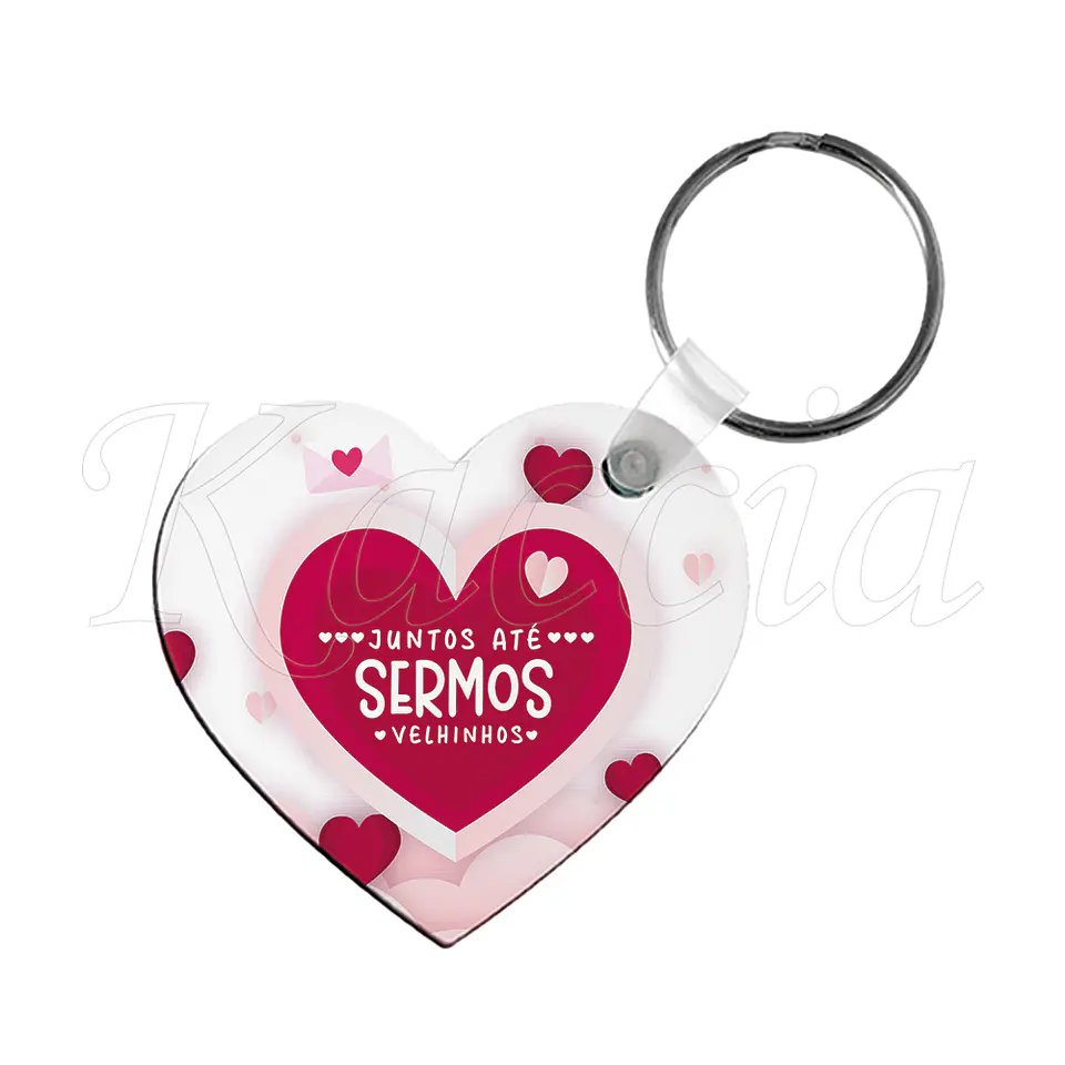 Porta-chaves Personalizado Coração Juntos Até Sermos Velhinhos Carl e Ellie Up 3