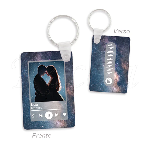 Porta-chaves Spotify Rectangular Espaço
