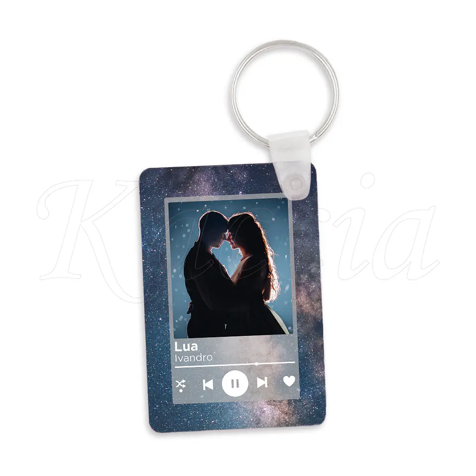 Porta-chaves Spotify Rectangular Espaço 3