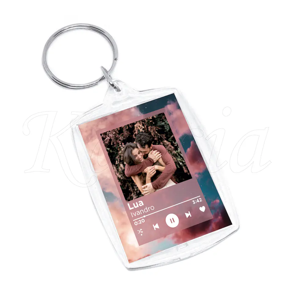 Porta-chaves Spotify Acrílico Aesthetic 2