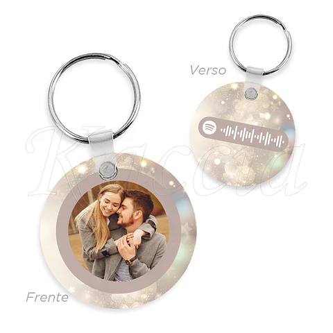 Porta-chaves Spotify Circle Bokeh