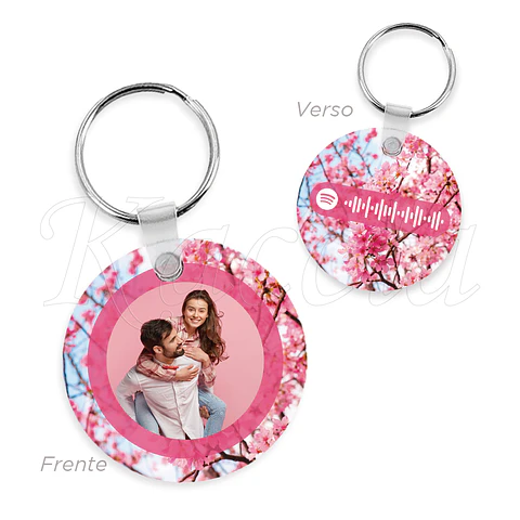 Porta-chaves Spotify Circle Cherry Blossom