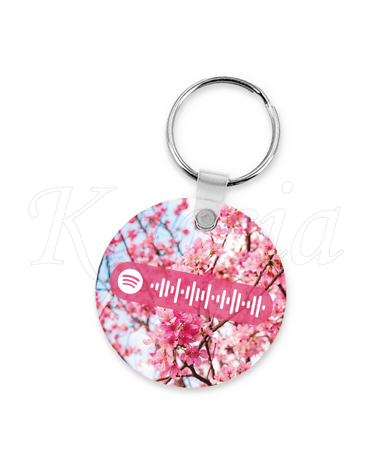 Porta-chaves Spotify Circle Cherry Blossom