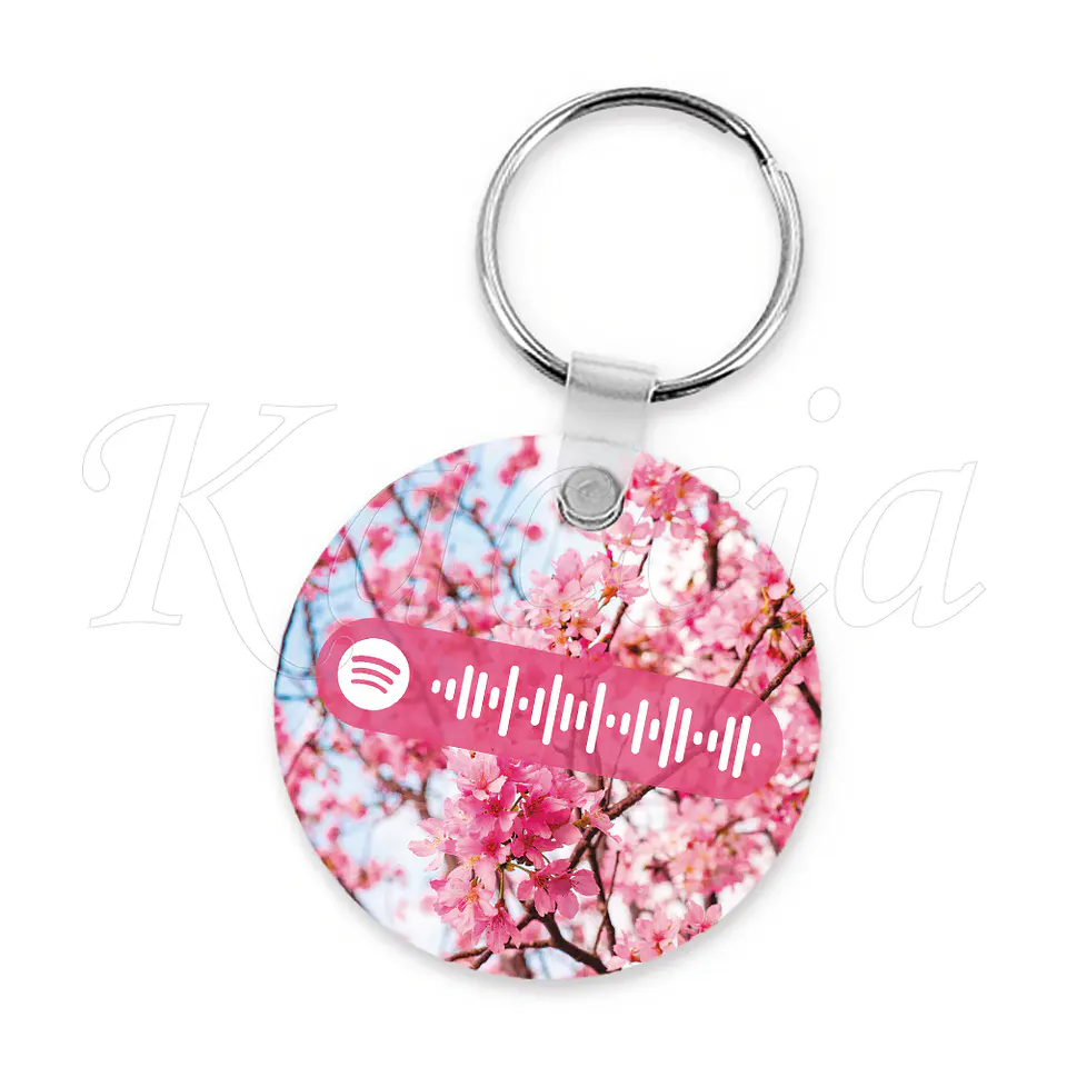 Porta-chaves Spotify Circle Cherry Blossom 3