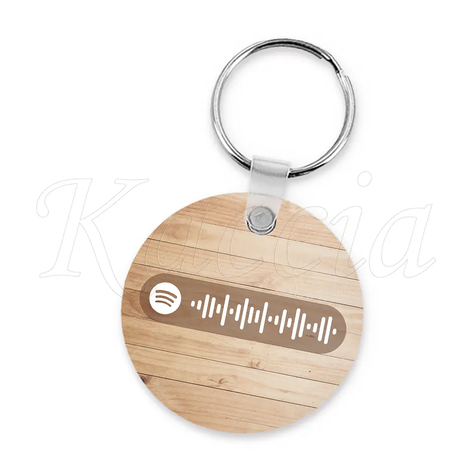 Porta-chaves Spotify Circle Madeira 3