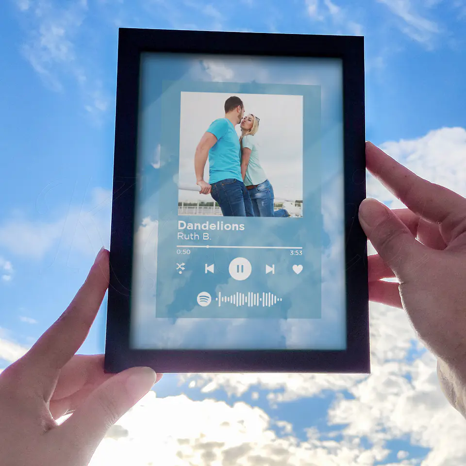 Quadro Spotify Personalizado Céu 4