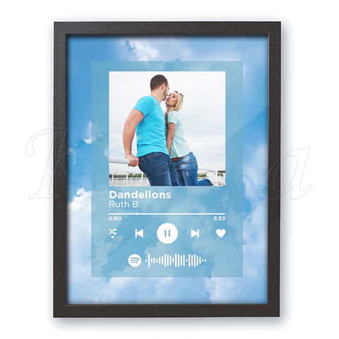 Quadro Spotify Personalizado Céu