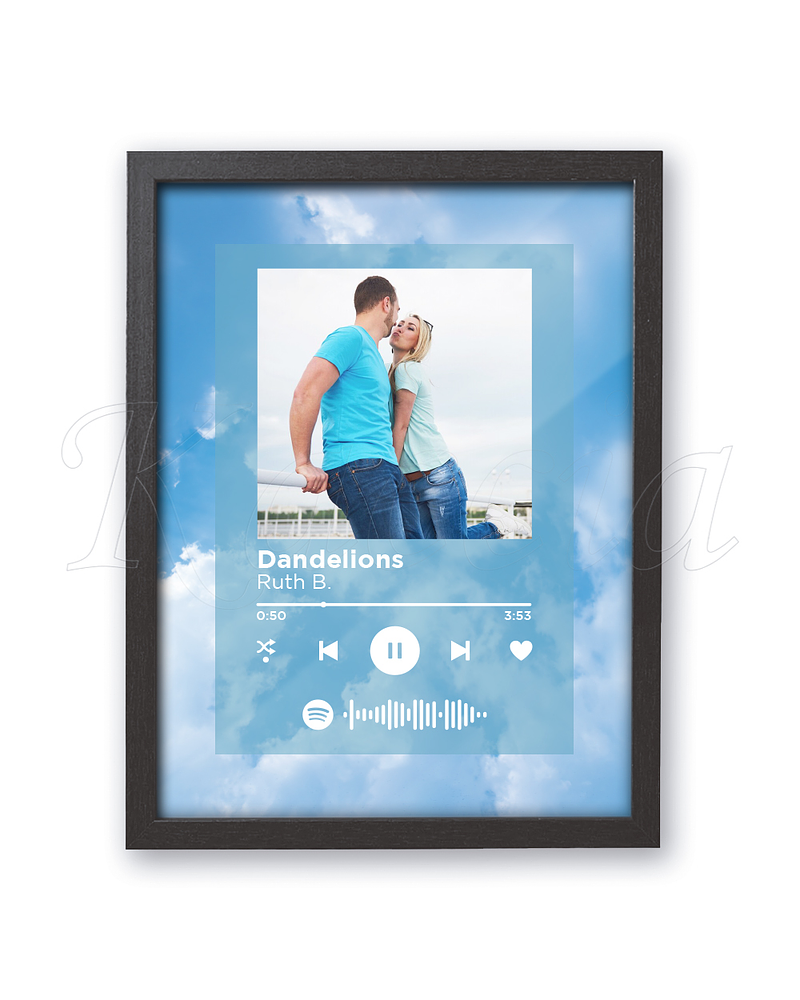 Quadro Spotify Personalizado Céu