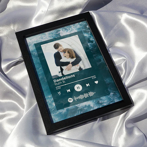 Quadro Spotify Personalizado Mar