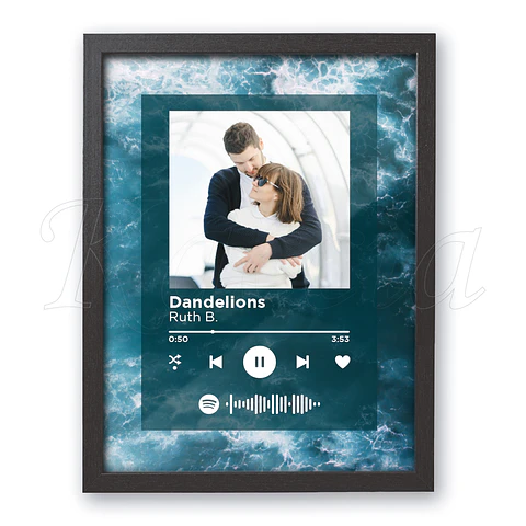 Quadro Spotify Personalizado Mar