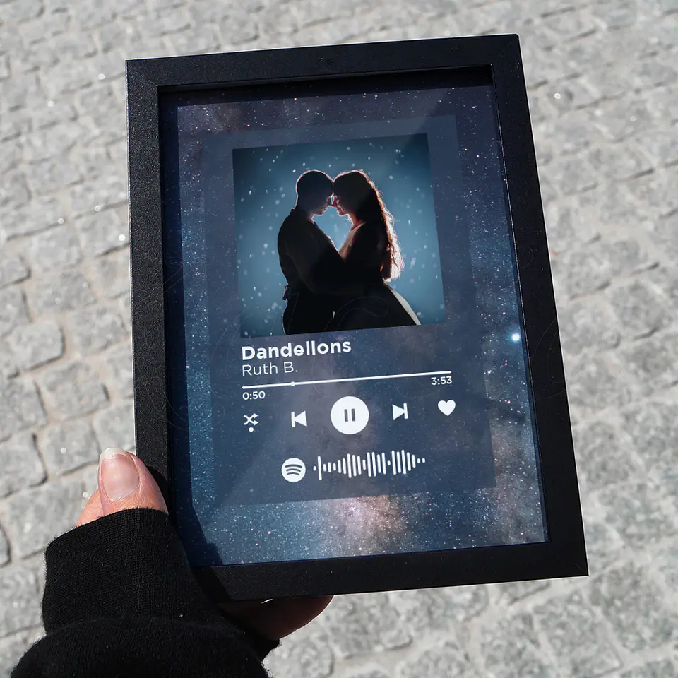 Quadro Spotify Personalizado Espaço 3