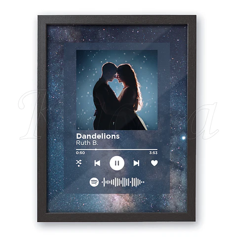 Quadro Spotify Personalizado Espaço