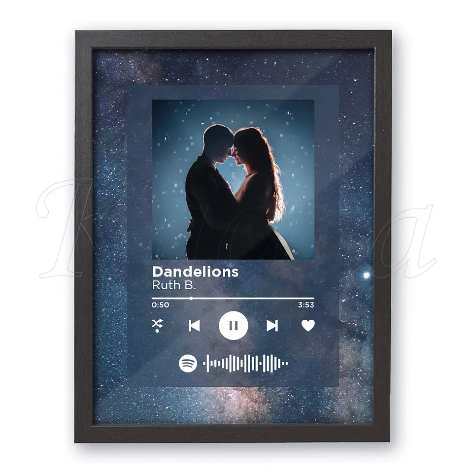 Quadro Spotify Personalizado Espaço 1